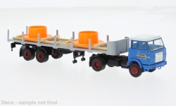 Brekina 82256 - H0 - Henschel F161S Rungensattelzug G&G